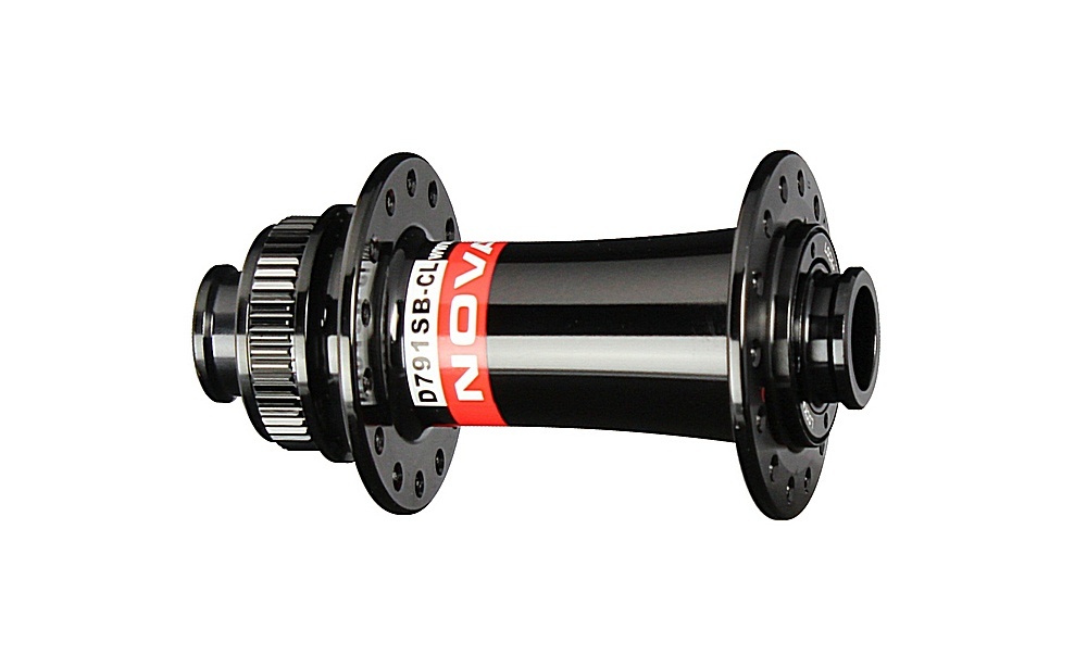 Vordere Scheibennaben Novatec D791SB-CL-15, Centerlock, schwarz, 32 Löcher