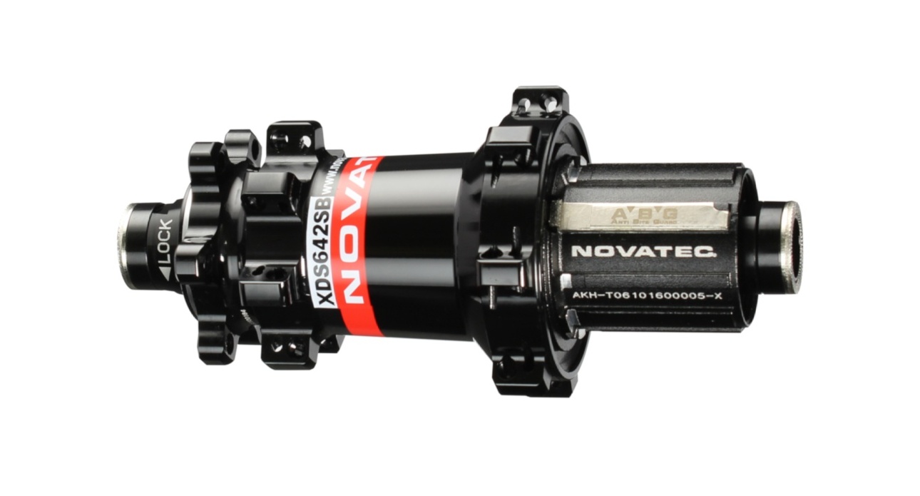 Hinterradnabe Novatec XDS642SB/A-X12-ABG, schwarz, 28 Löcher
