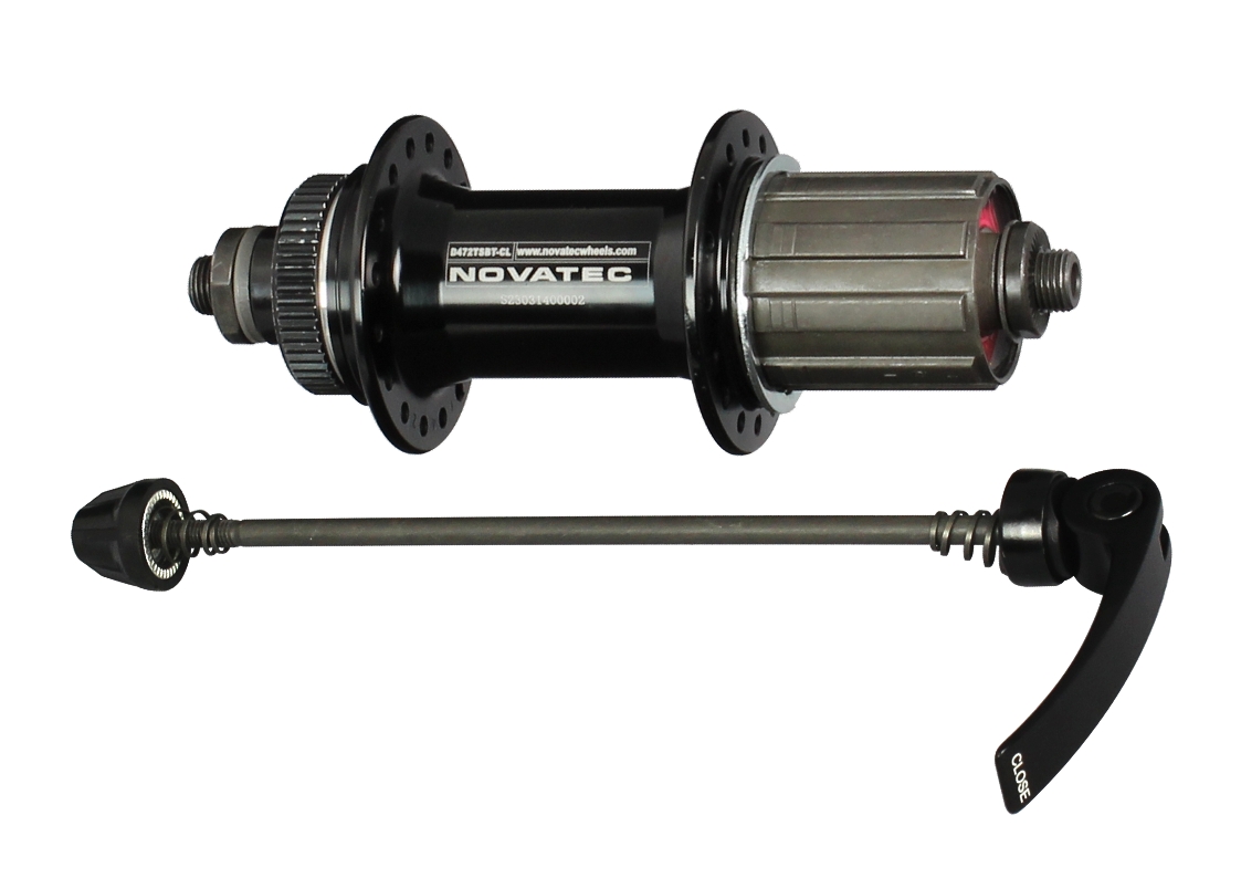 Hinterradnabe Novatec D472TSBT-CL-11S, Centerlock, schwarz, 32 Löcher