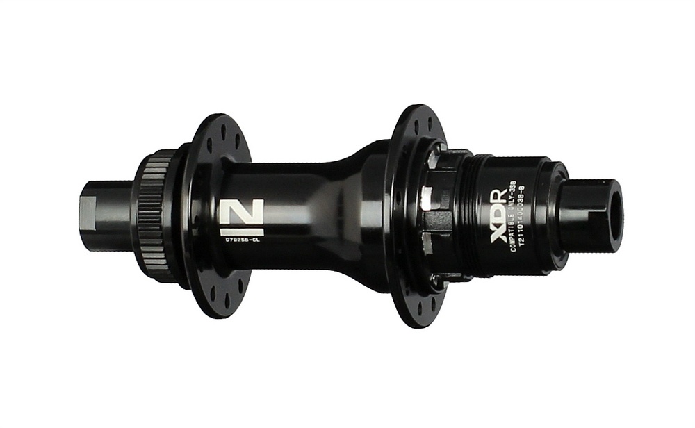 Hinterrad-Disknaben Novatec D792SB-CL-X12-A6A-XDR, Centerlock, schwarz, 28 Löcher