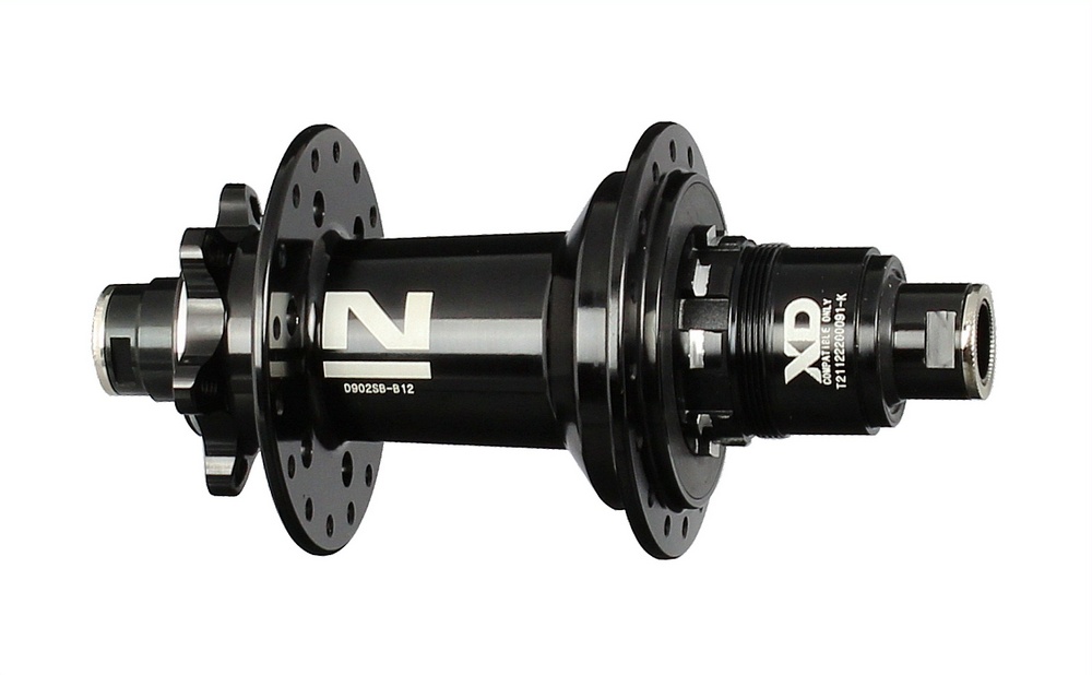 Hinterrad-Diskscheiben-Nabe Novatec D902SB-B12-A4A-XD, schwarz, 32 Löcher