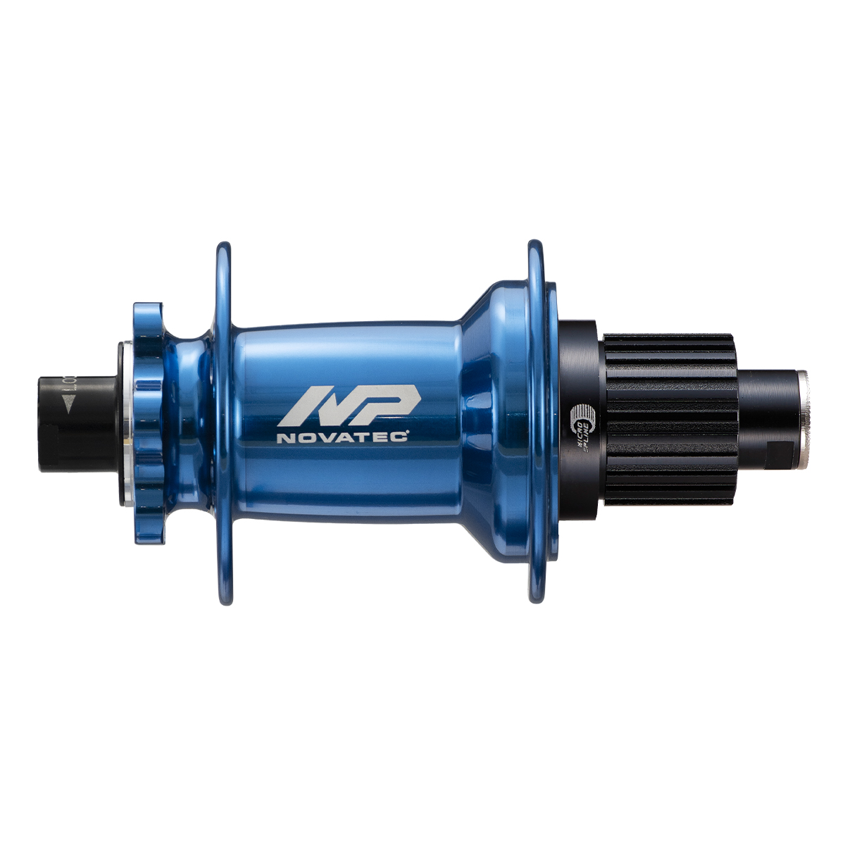 Hinterrad-Diskusnabe Novatec Premium XD602SB/A-B12-MS, blau, 32 Löcher