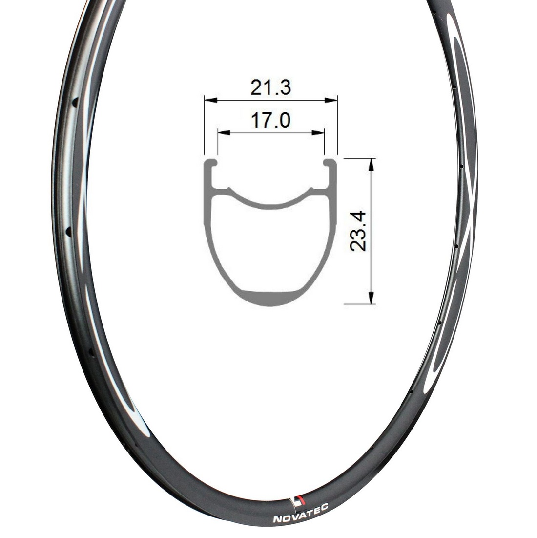 Hinterradfelge Rim CXD-C_U2.1 24H mit CXD-Logo
 – SRV