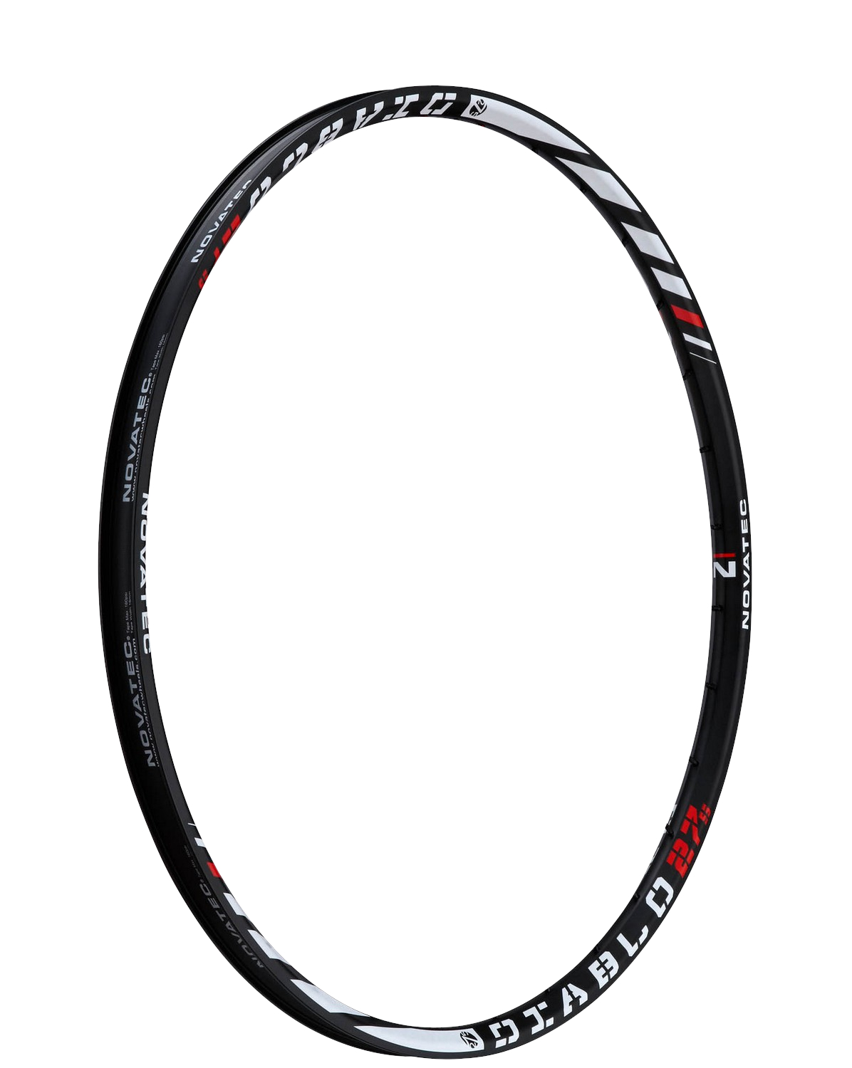 Felge Diablo-275-2.1, MTB Disc, tubeless ready, 584-23, Logo N17,L16:R16, ohne Felgenband, OEM
